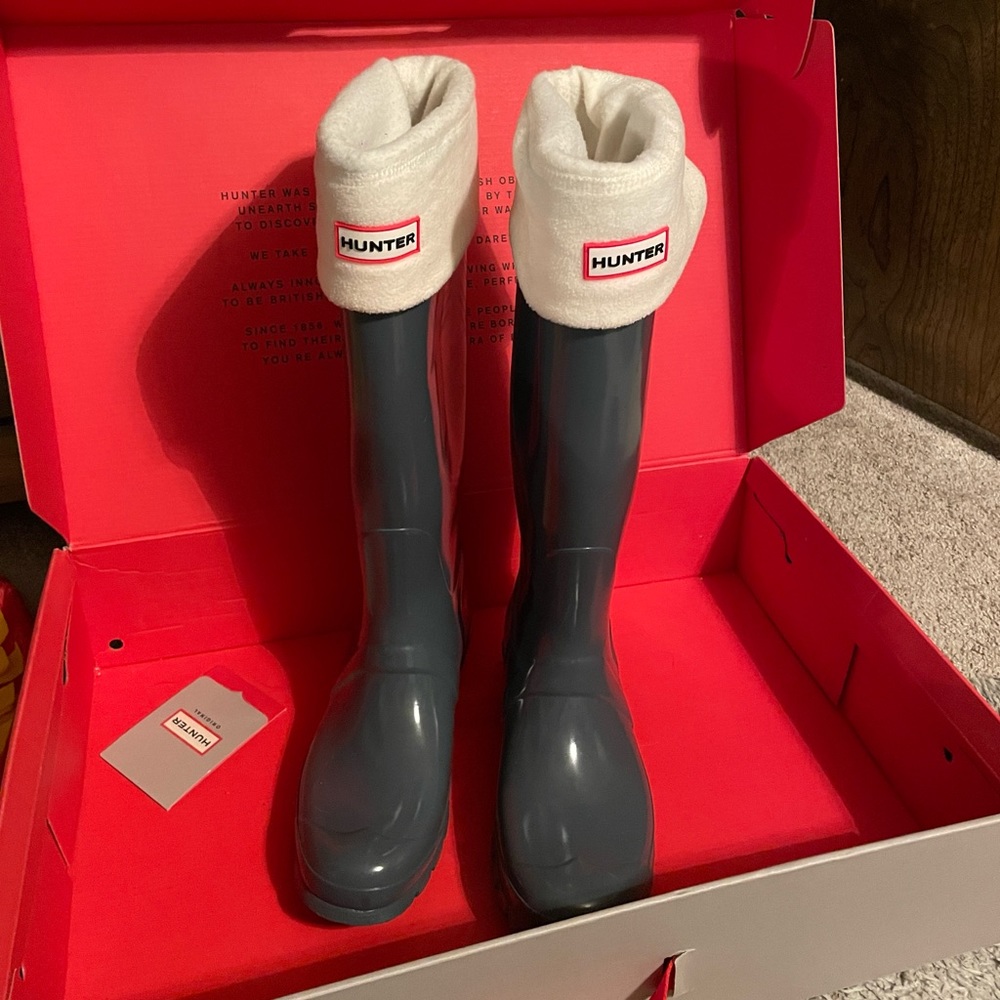 Hunter boot socks🤍